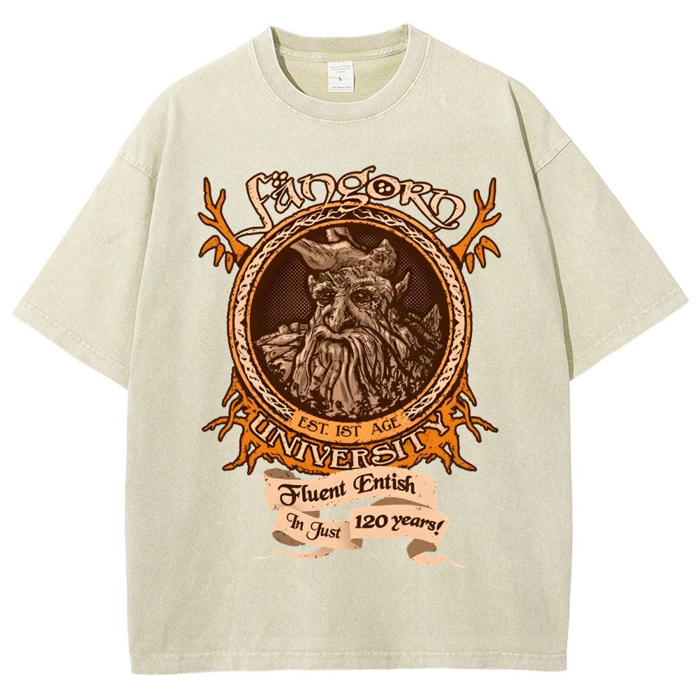 Elden University Vintage Distressed T-shirt