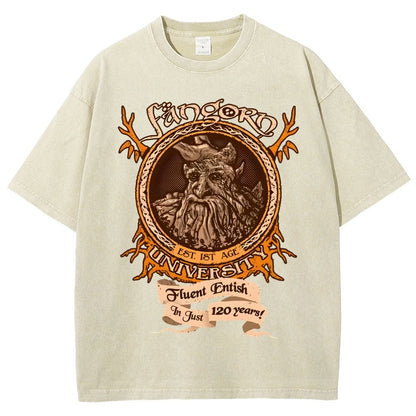 Elden University Vintage Distressed T-shirt