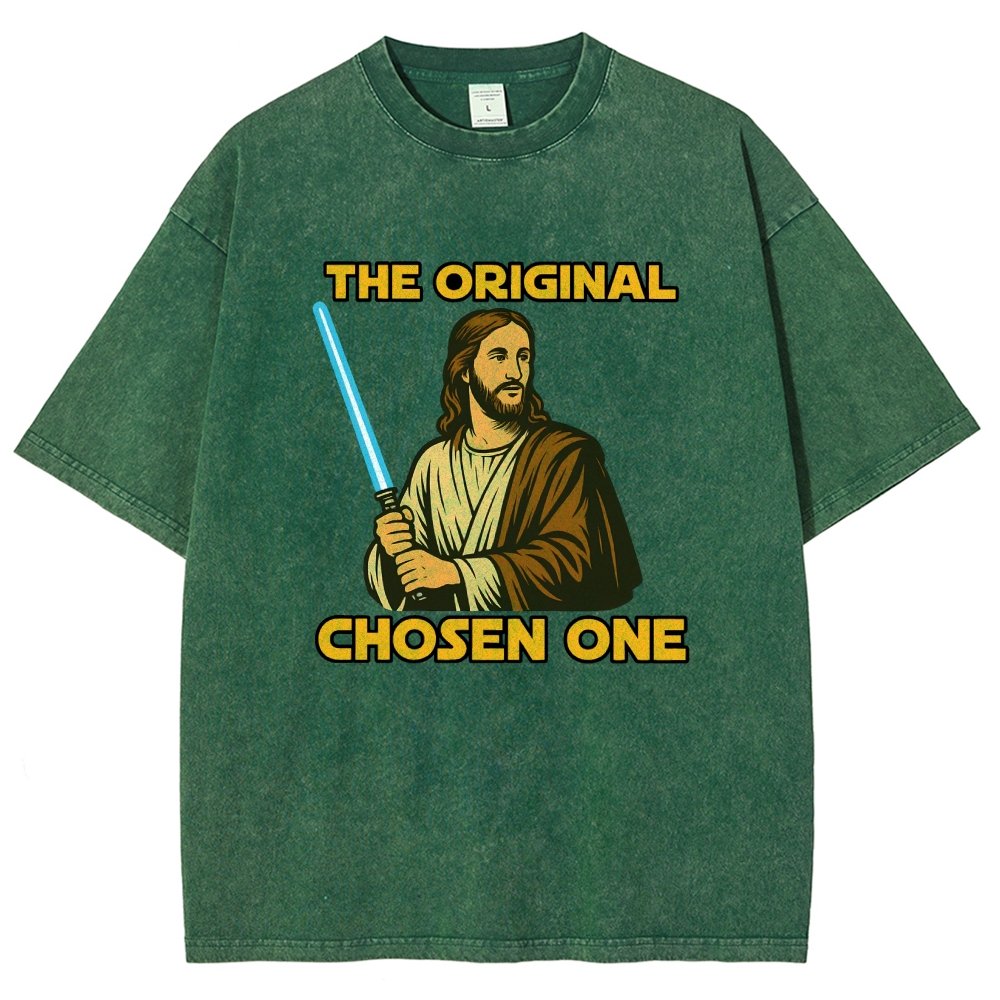 Jesus Christ The Original Chosen One Vintage Distressed T-shirt