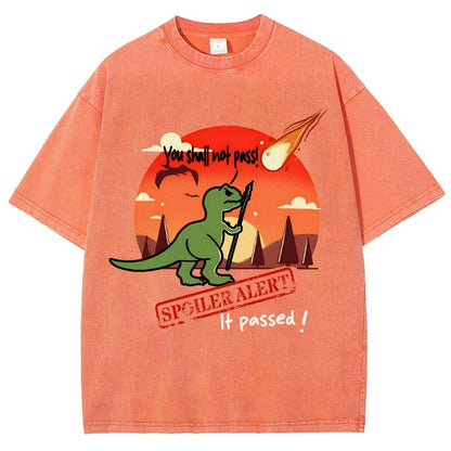 Spoiler Alert You Can't Go Through! Vintage Distressed T-shirt