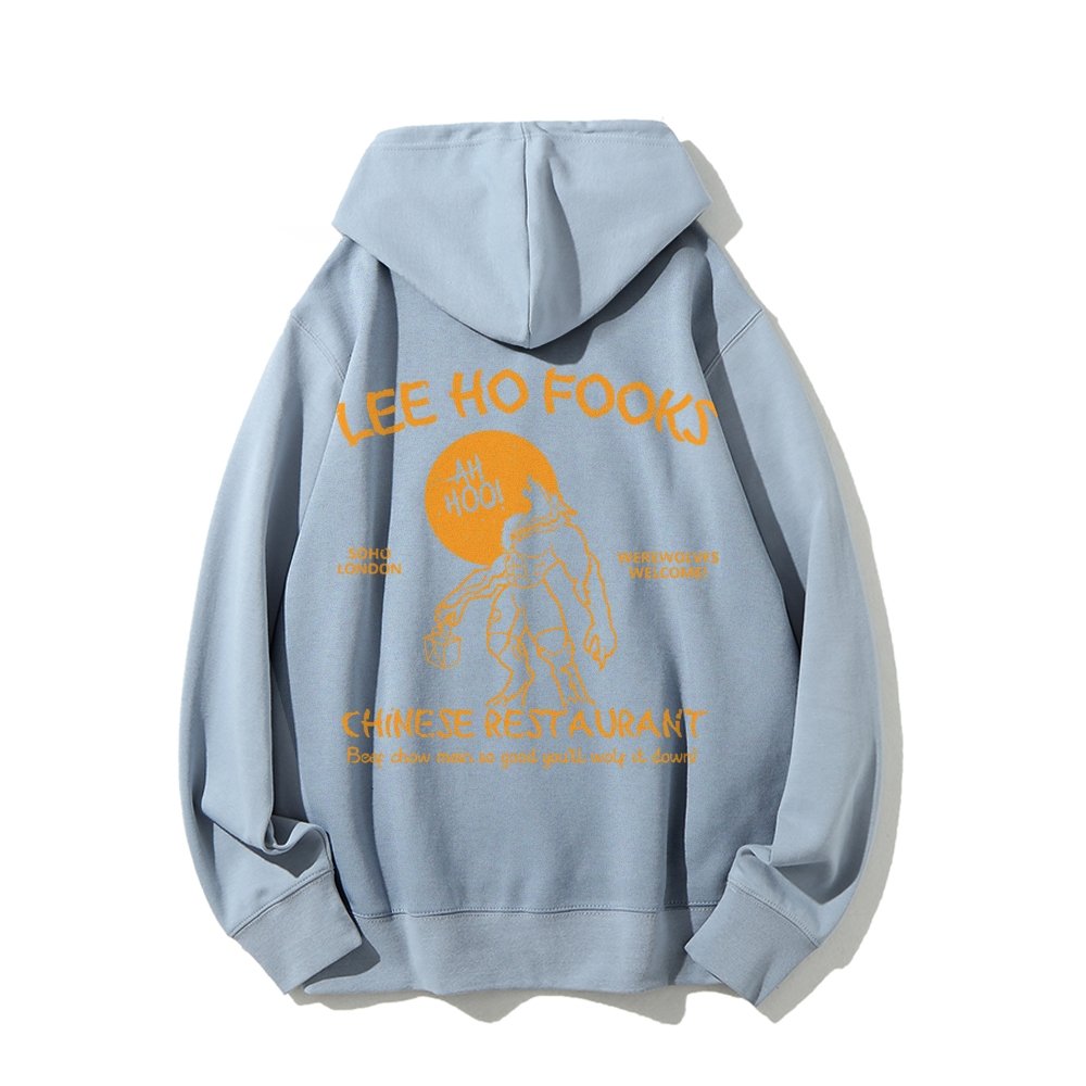 Lee Ho Fooks Chinese Restaurant Printed Back Unisex Cotton Hoodie