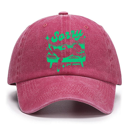 Sorry Got Plans Funny Cat Cotton Hat
