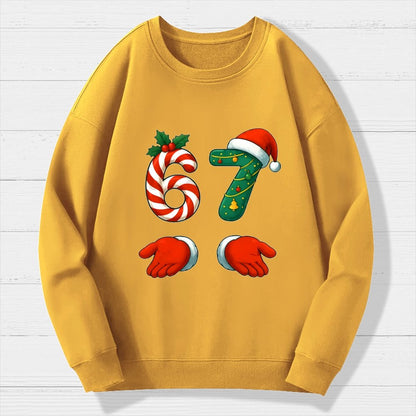 67 Christmas Geek Cotton Sweatshirt