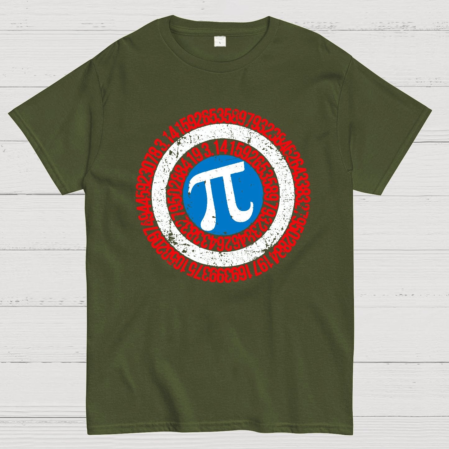 Pi Day Hero Shield Geek T-Shirt