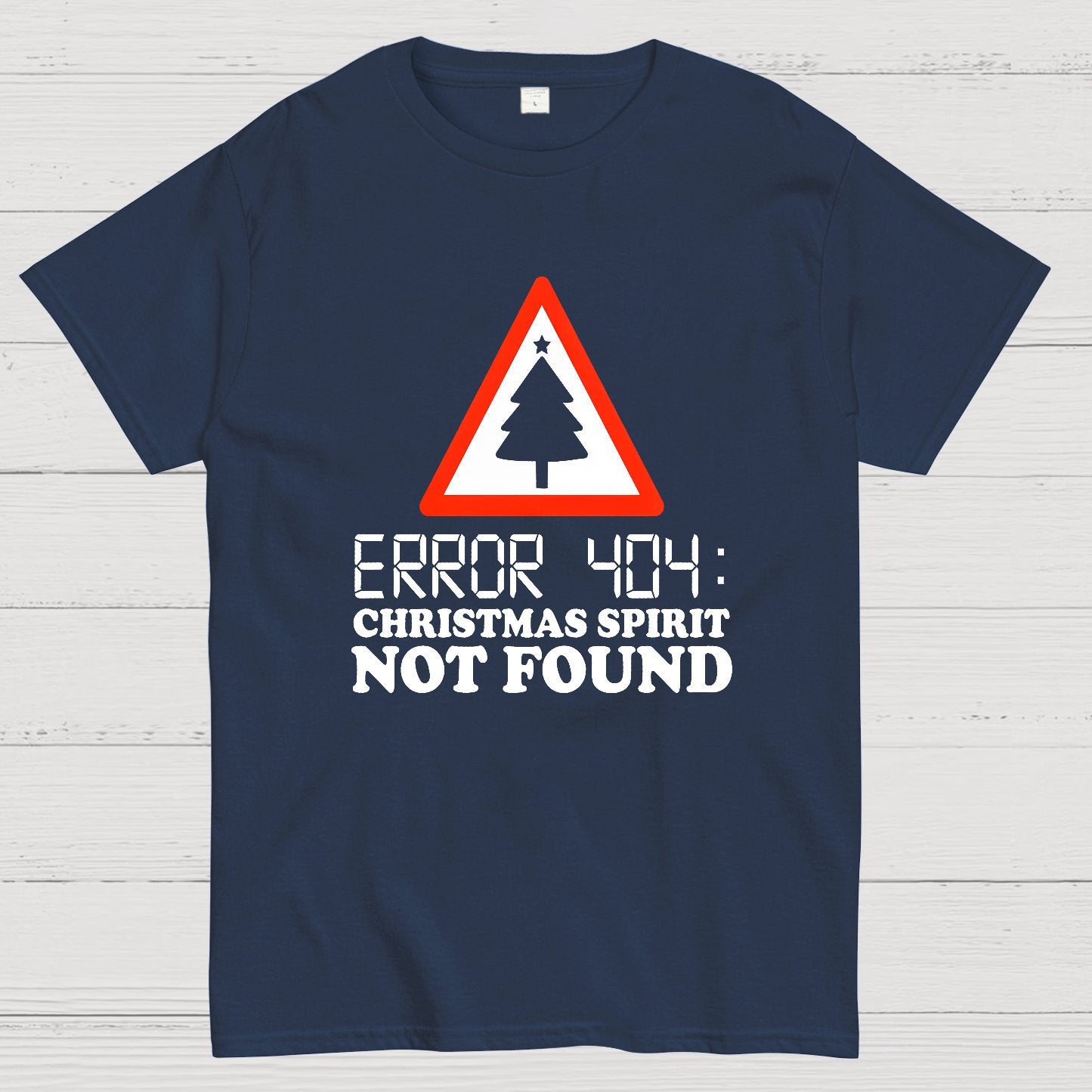Error 404 Christmas Spirit Not Found Geeky T-Shirt