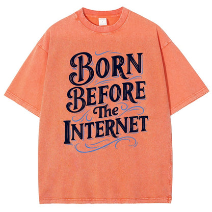 Born Before The Internet Vintage Distressed T-shirt