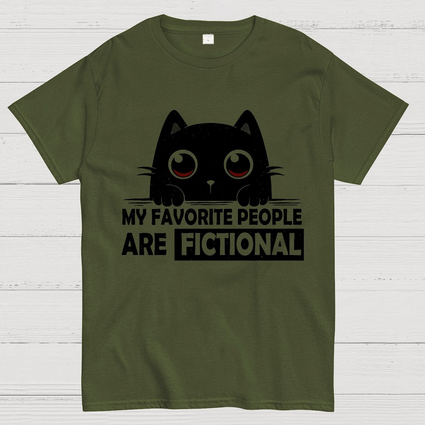 My Favorite People Are Fictional by Edesigns Geeky T-Shirt