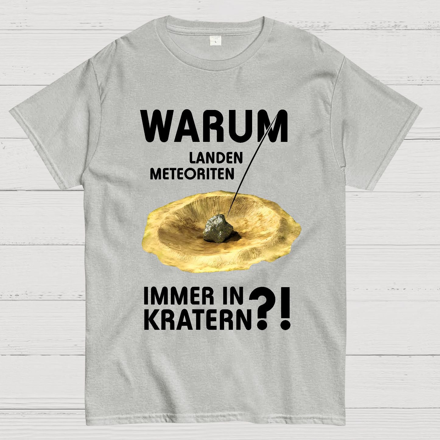 Meteoriten in Kratern Geek T-Shirt