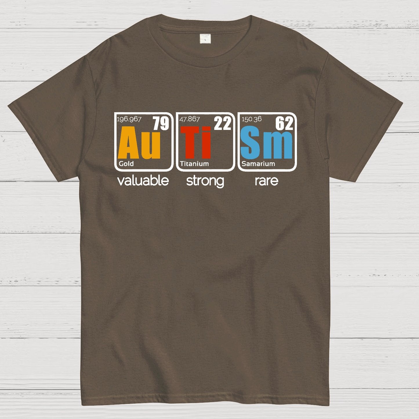 Valuable, Strong, Rare: Autism in Elements Geek T-Shirt