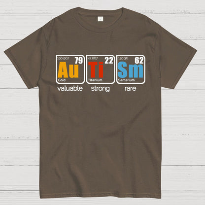 Valuable, Strong, Rare: Autism in Elements Geek T-Shirt