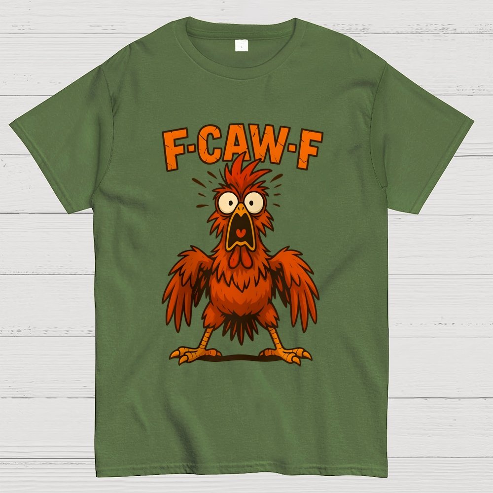 F-CAW-F – Angry Chicken Geek T-Shirt