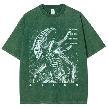 No One Can Hear You Scream Vintage Distressed T-shirt