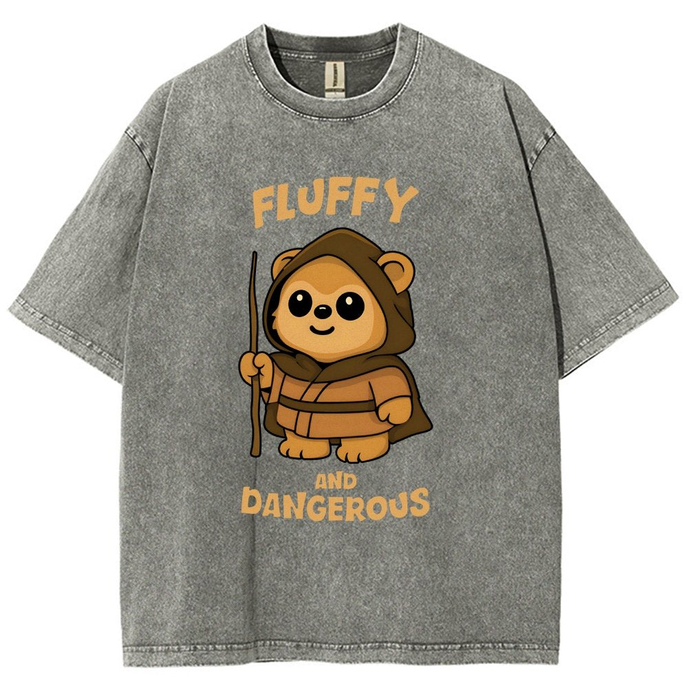 Fluffy and Dangerous Vintage Distressed T-shirt