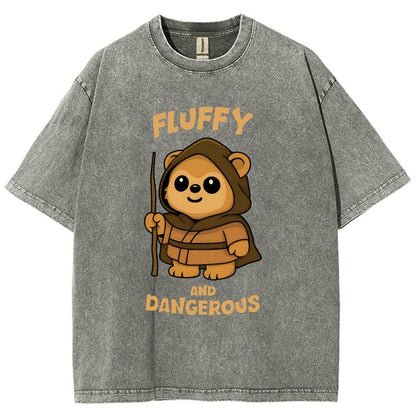 Fluffy and Dangerous Vintage Distressed T-shirt