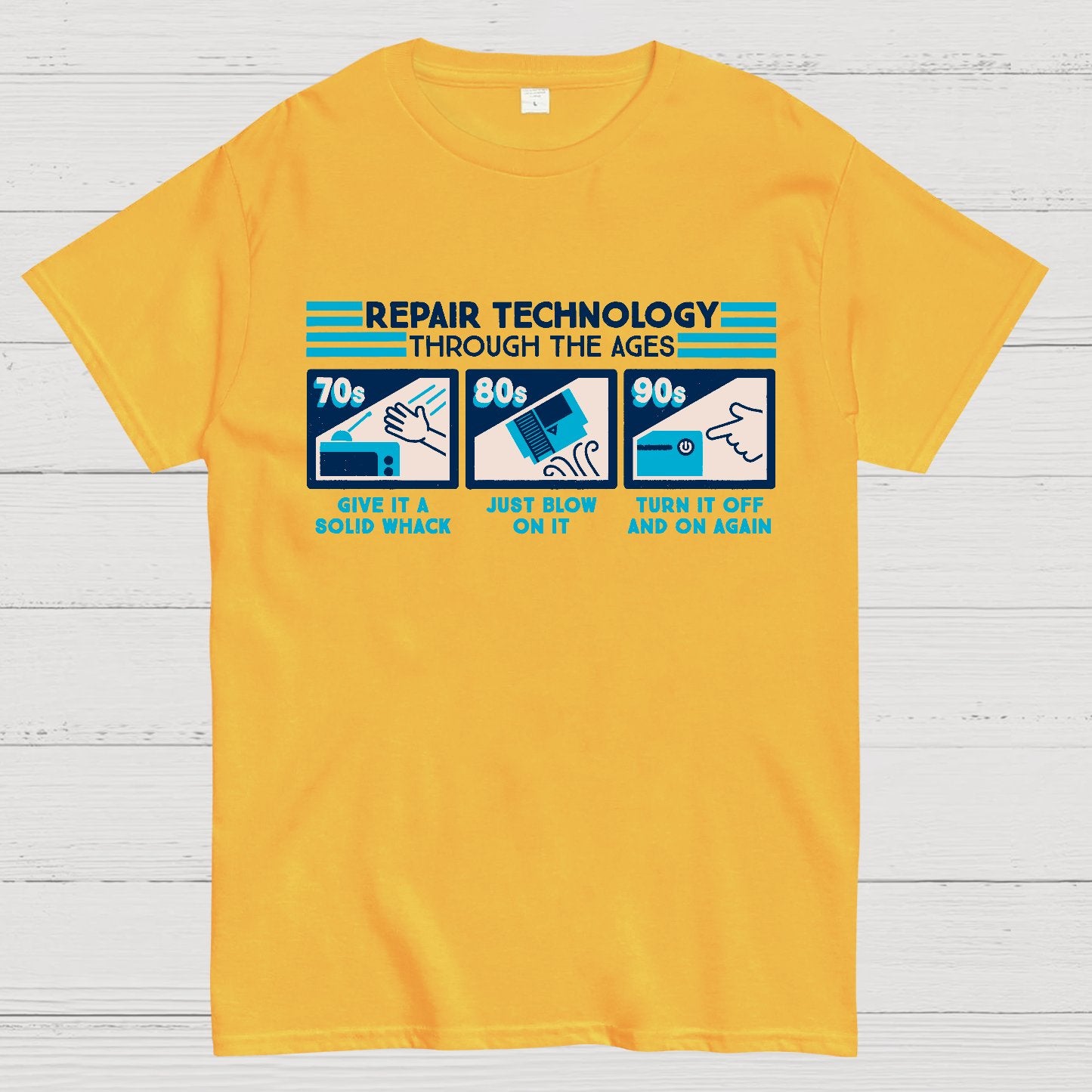 Repair Technology Through the Ages Geek T-Shirt