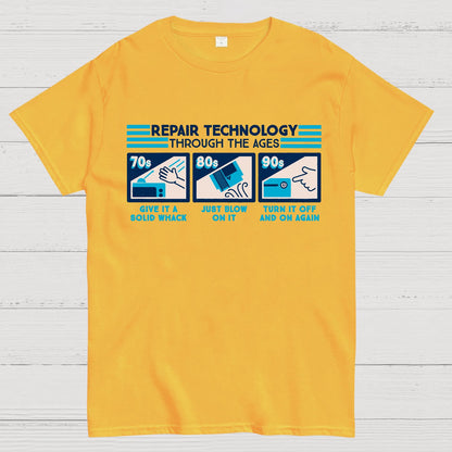 Repair Technology Through the Ages Geek T-Shirt