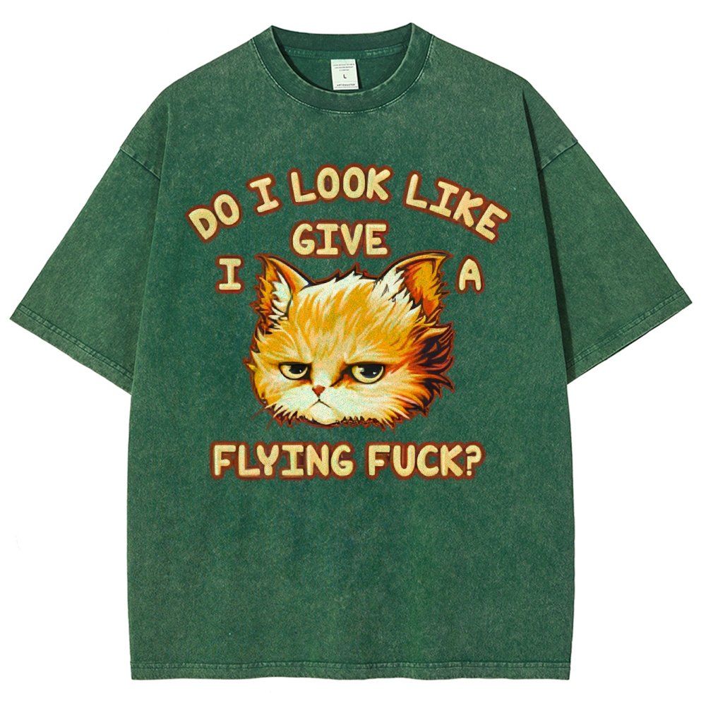 Do I Look Like I Give A Flying Fvck Vintage Distressed T-shirt