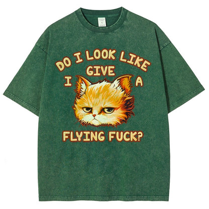Do I Look Like I Give A Flying Fvck Vintage Distressed T-shirt
