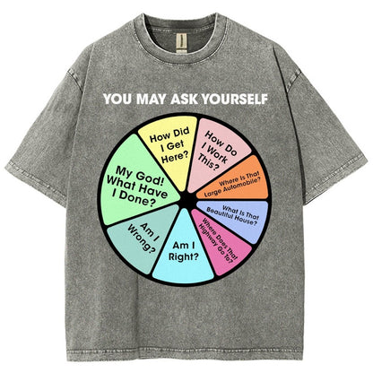 You May Ask Yourself Vintage Distressed T-shirt