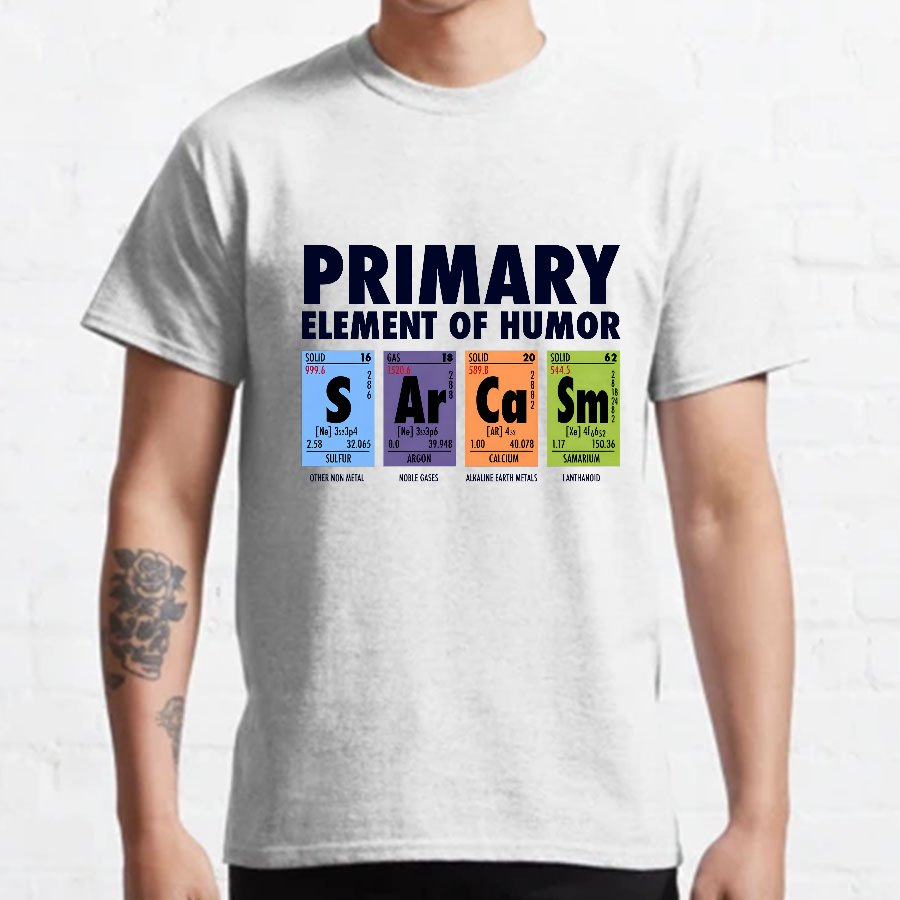 S Ar Ca Sm - Periodic Table of Humor Nerdy T-Shirt