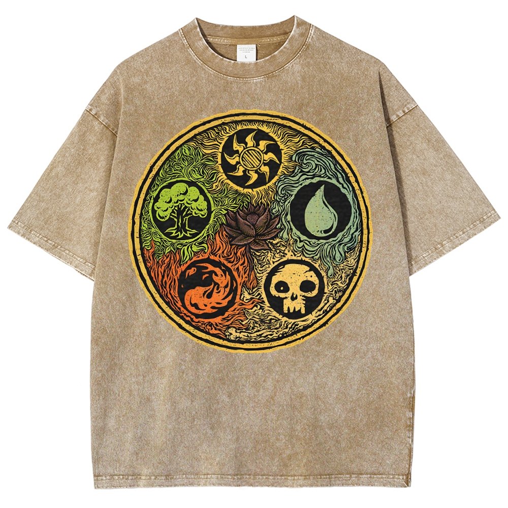 Black Lotus Vintage Distressed T-shirt