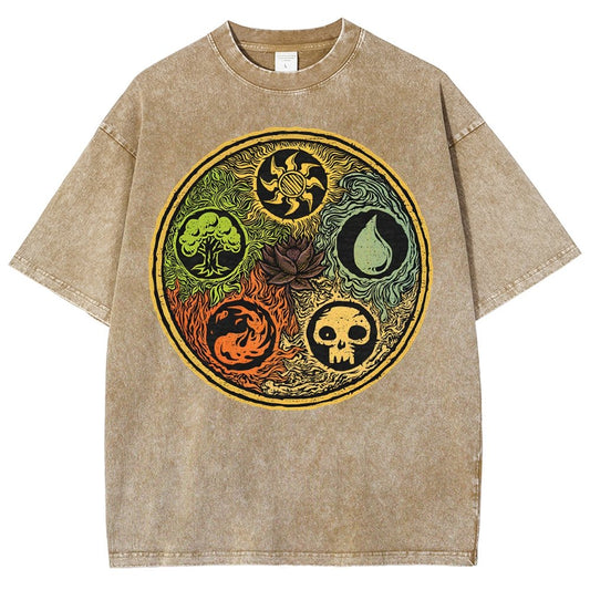 Black Lotus Vintage Distressed T-shirt