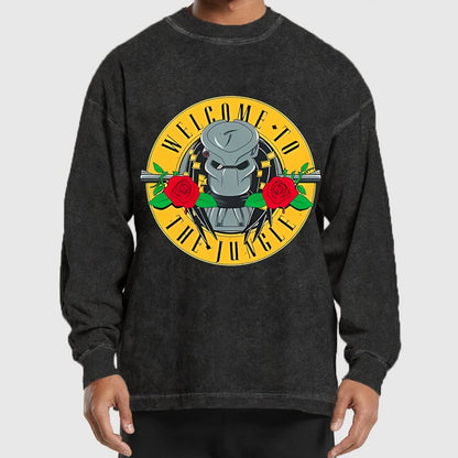 Welcome To The Jungle Washed Long Sleeve Tee
