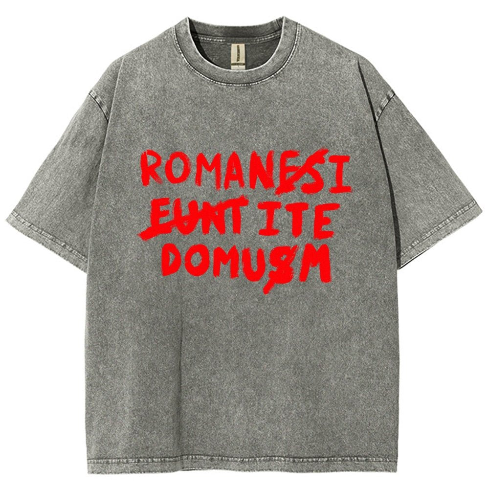 Romani Ite Domum Vintage Distressed T-shirt