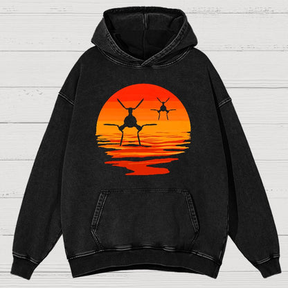 Space Defender Vintage Distressed Hoodie