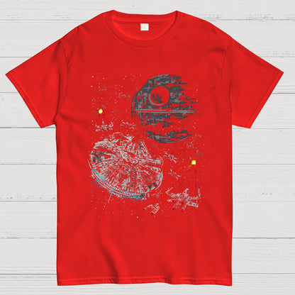 Epic Space Battle Geeky T-Shirt