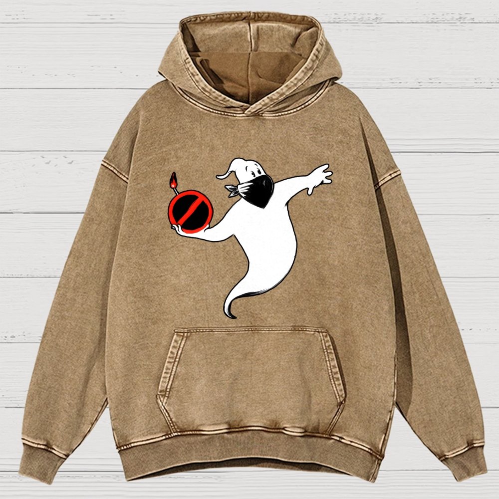 Spooksy Vintage Distressed Hoodie