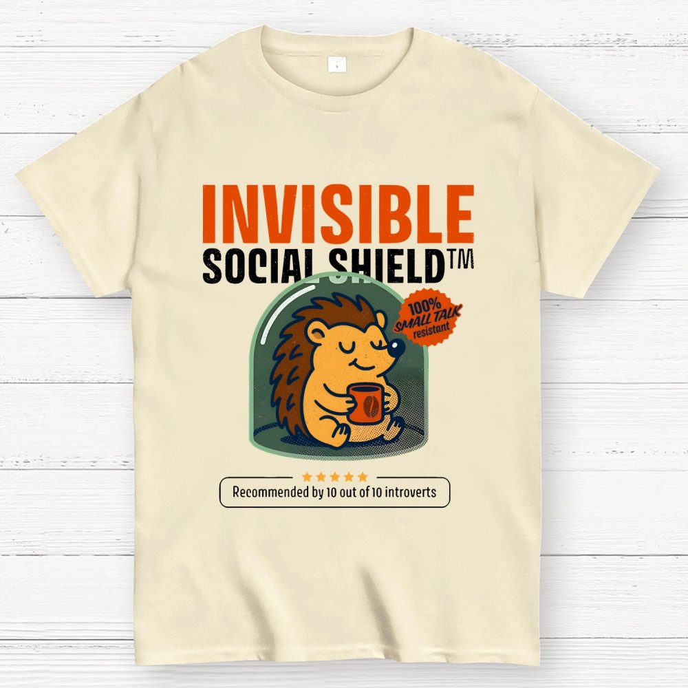Invisible Social Shield Geek T-Shirt