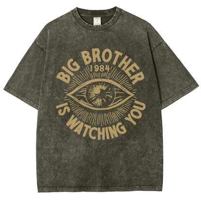 Watching You Vintage Distressed T-shirt