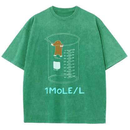 Ute One Mole Per Liter Chemistry Avogadros Day Vintage Distressed T-shirt