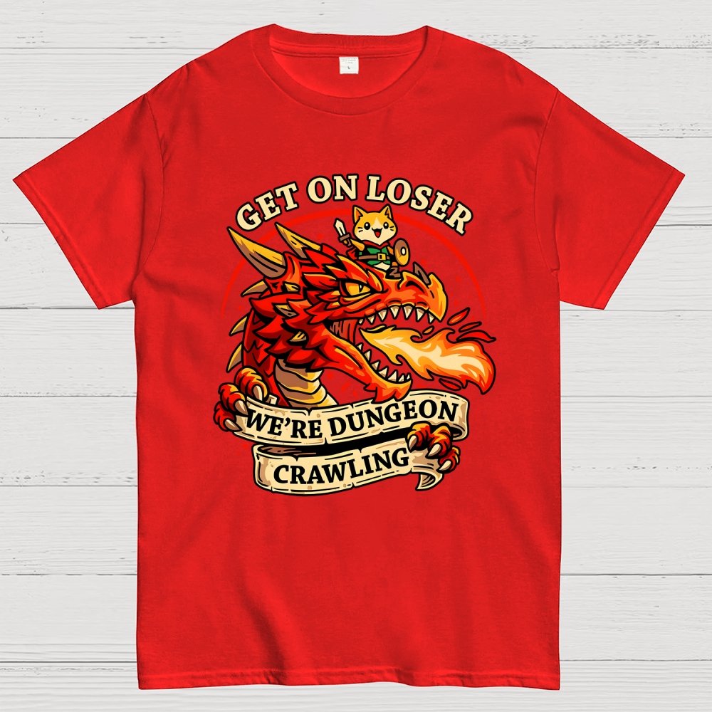 Dungeon Crawling Dragon Geek T-Shirt