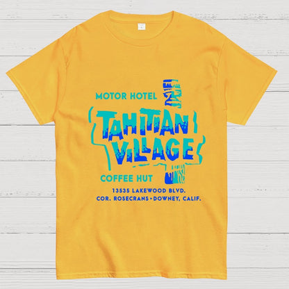 Tahitian Village  Downey CA  Vintage Tiki Bar Unisex Geek T-Shirt