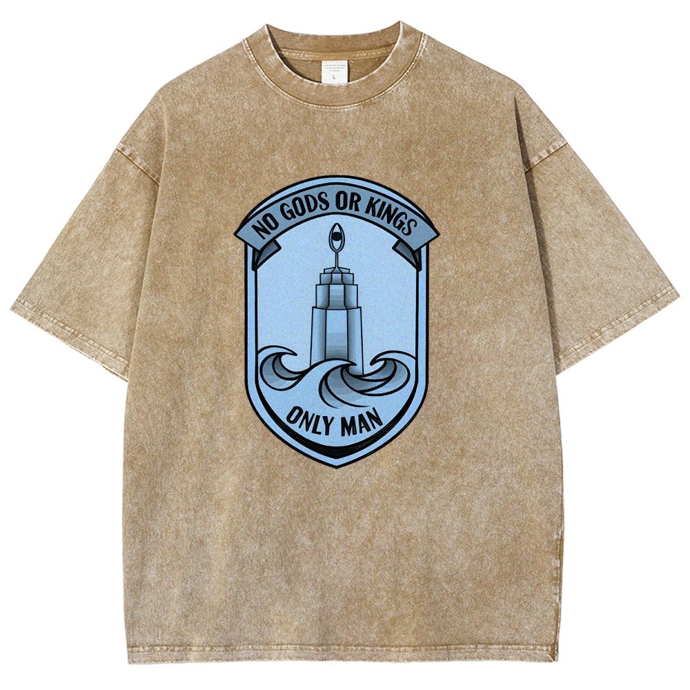 No Gods Or Kings Only Man Vintage Distressed T-shirt