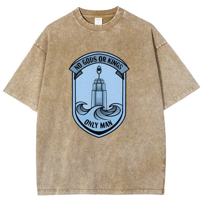 No Gods Or Kings Only Man Vintage Distressed T-shirt