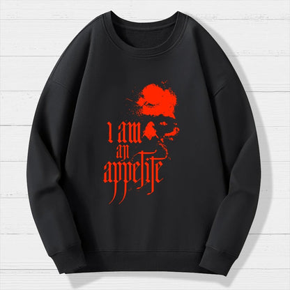I Am An Appetite Geek Cotton Sweatshirt