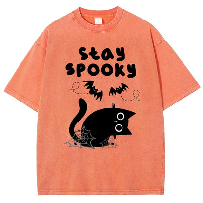 Stay Spooky Vintage Distressed T-shirt