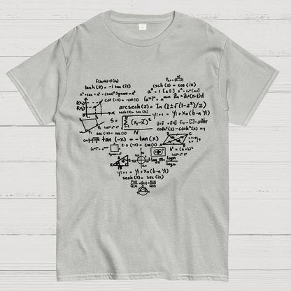 Math Heart, Valentine's Day Nerd Geek T-Shirt