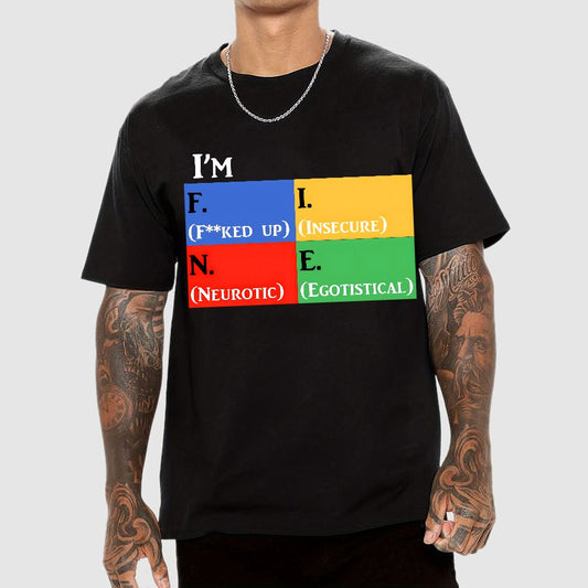 Simple Moodlings I'm F.I.N.E Geek T-Shirt