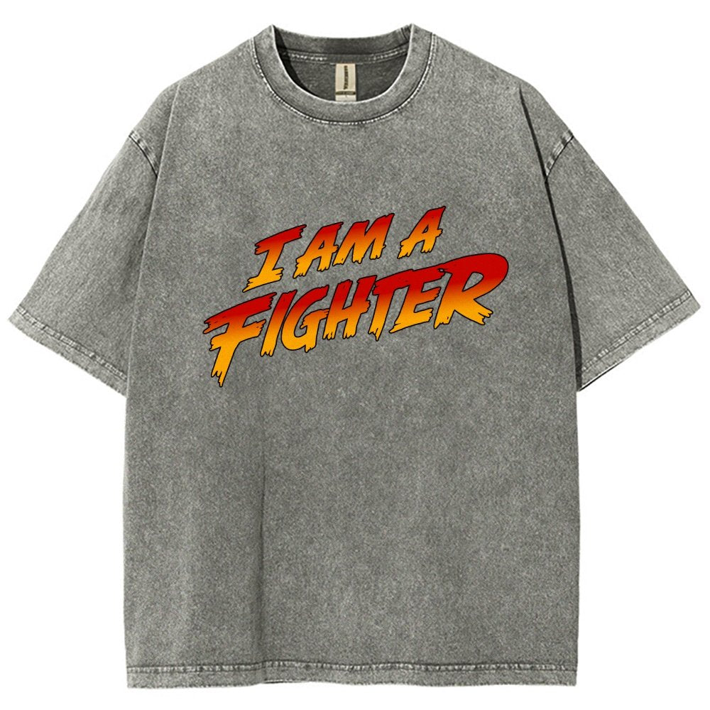 I Am A Fighter Vintage Distressed T-shirt