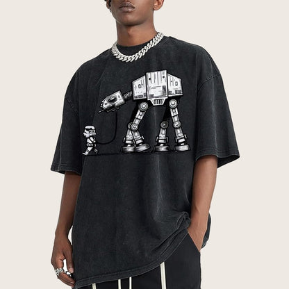 Empire Robot Dog - Galactic Skirmishes Vintage Distressed T-shirt