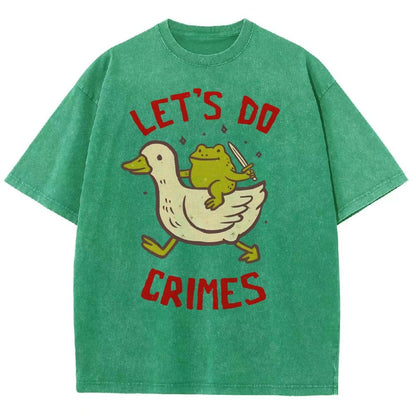 Let's do Crimes Vintage Distressed T-shirt