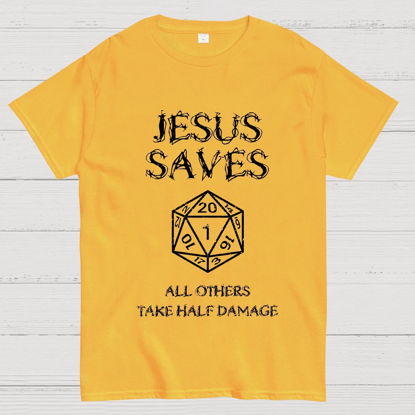 Jesus Saves Berryse che tales 4 posts of damage Geek T-Shirt