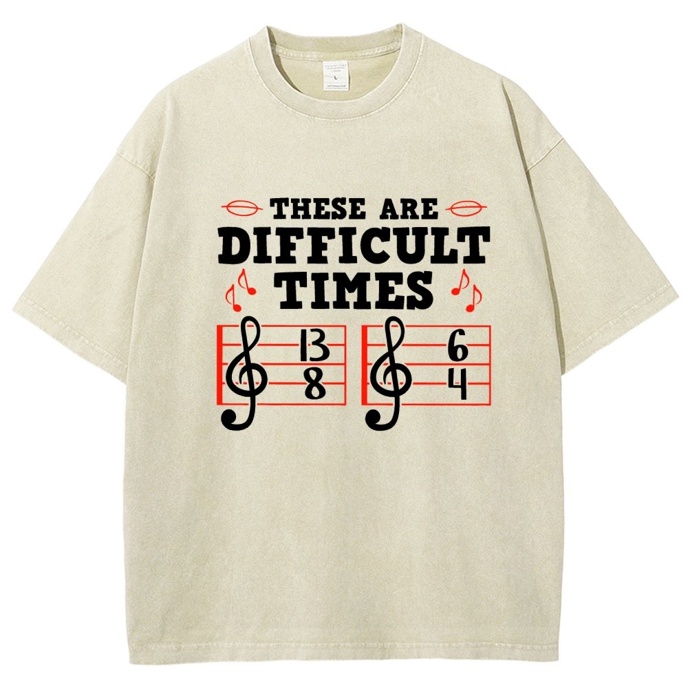 These Are Difficult Times Vintage Distressed T-shirt