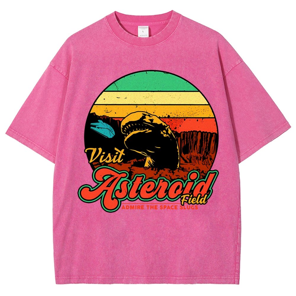 Visit Asteroid Admire The Space Slugs Vintage Distressed T-shirt