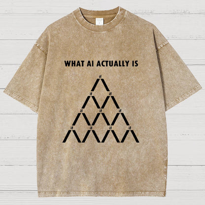 Artificial Intelligence Machine Learning Geek Vintage Distressed T-shirt