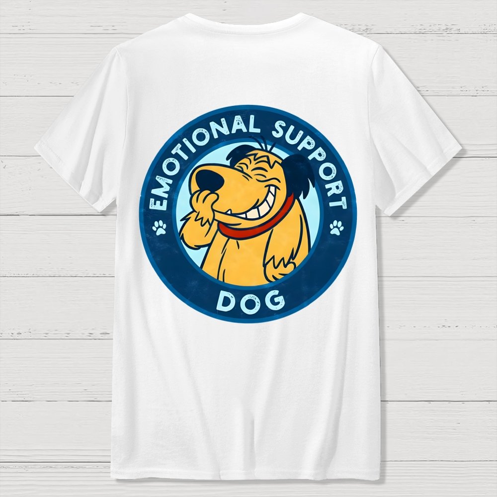 Dog Support Or Not? Back-printed Geek T-shirt